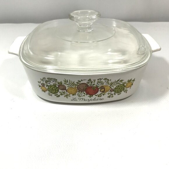 Vintage Pyrex Corningware Spice of Life La Marjolaine 2 Qt Casserole Dish - Picture 4 of 11